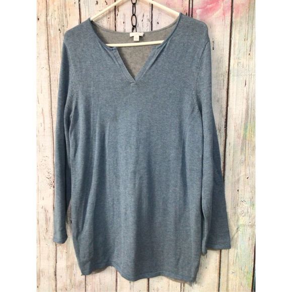 J. Jill Size M Blue Sweater ❄️☃️ - Picture 7 of 11